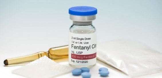 bottle of fentanyl and pills- Fentanyl addiction