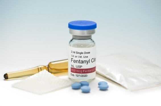 bottle of fentanyl and pills- Fentanyl addiction