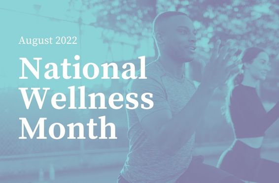 two people working out for national wellness month