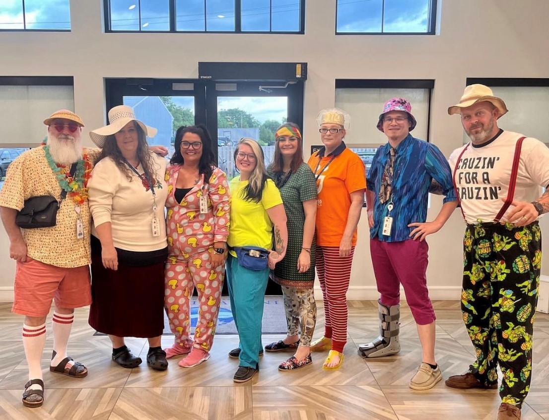 Staff dress up for Fun in Early Sobriety