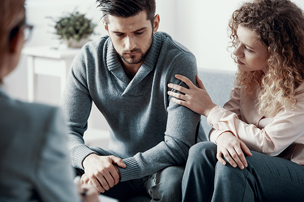 Addicted Loved One speaking to a profesional