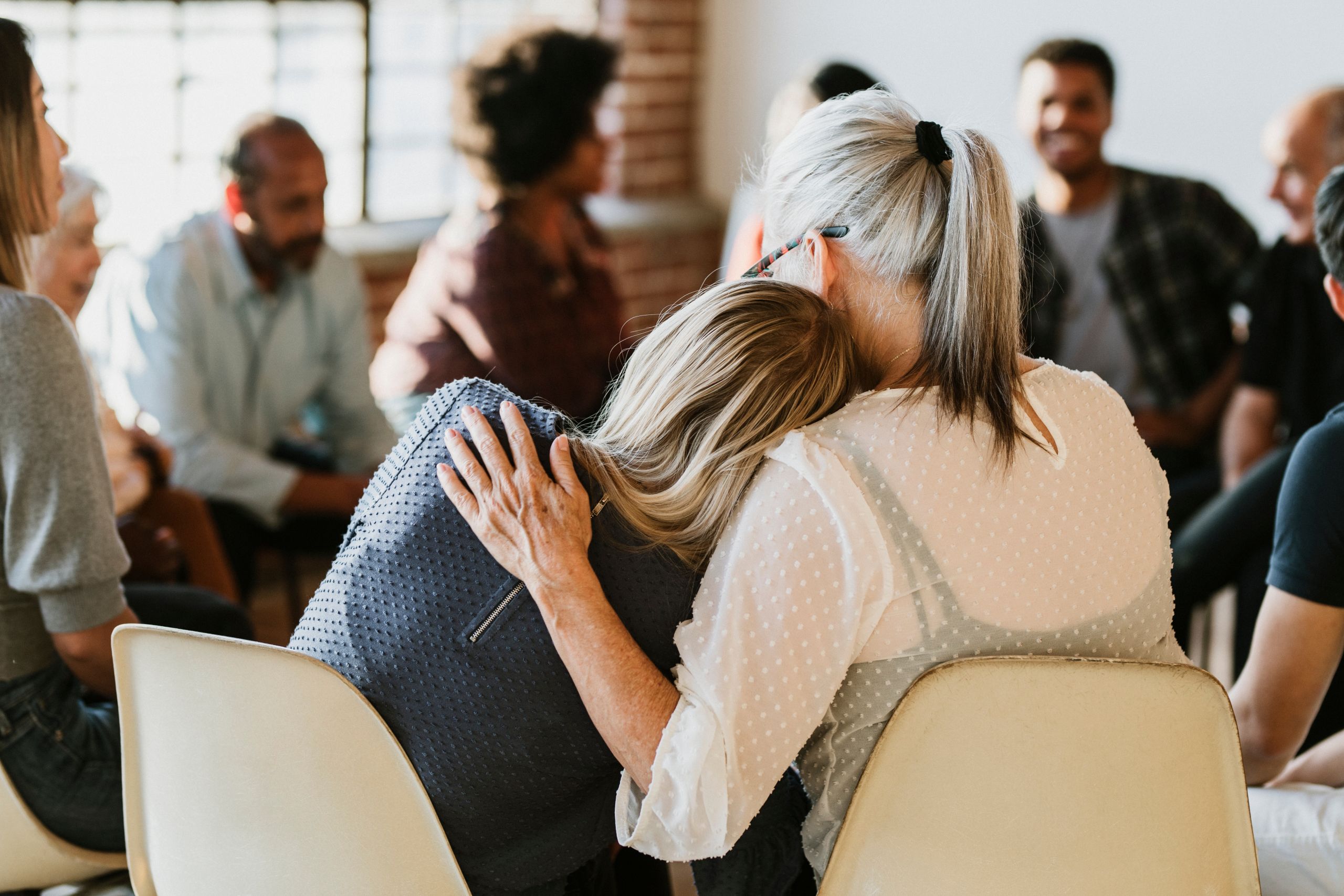 group of people undergoing therapy during detox