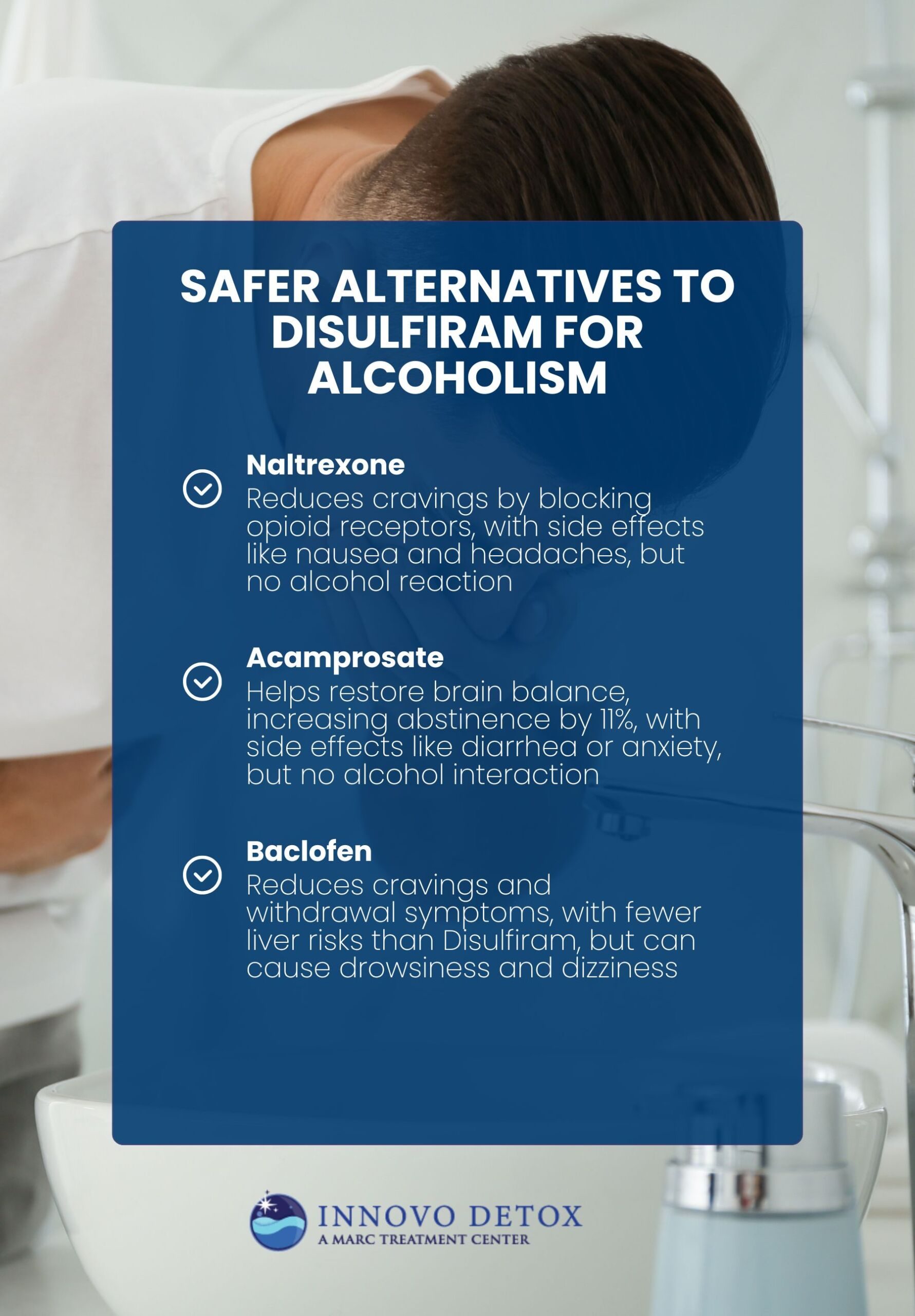 Safer alternatives to Disulfiram for alcoholism 