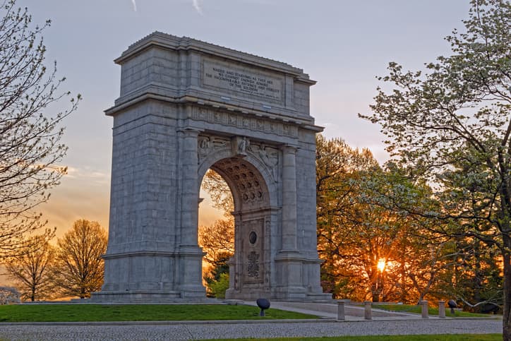 The arch in Montgomery County Pennsylvania