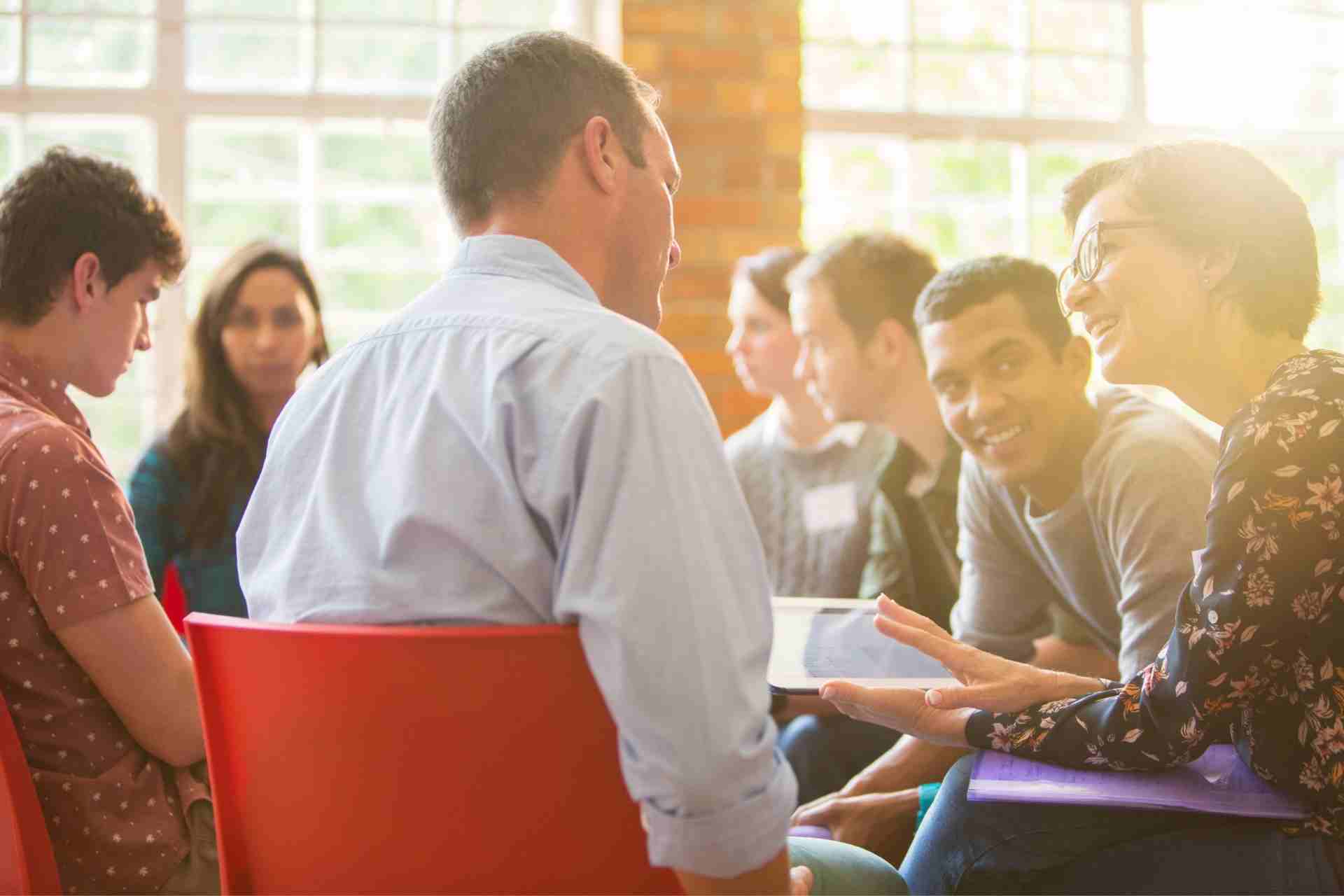 trauma-informed-addiction-treatment-group-pennsylvania Trauma-informed addiction treatment group session in Pennsylvania